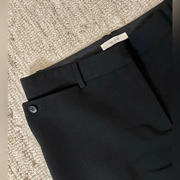 The Row Women’s Size 8 Black Jesse Wool Blend Pants - Picture 3 of 8